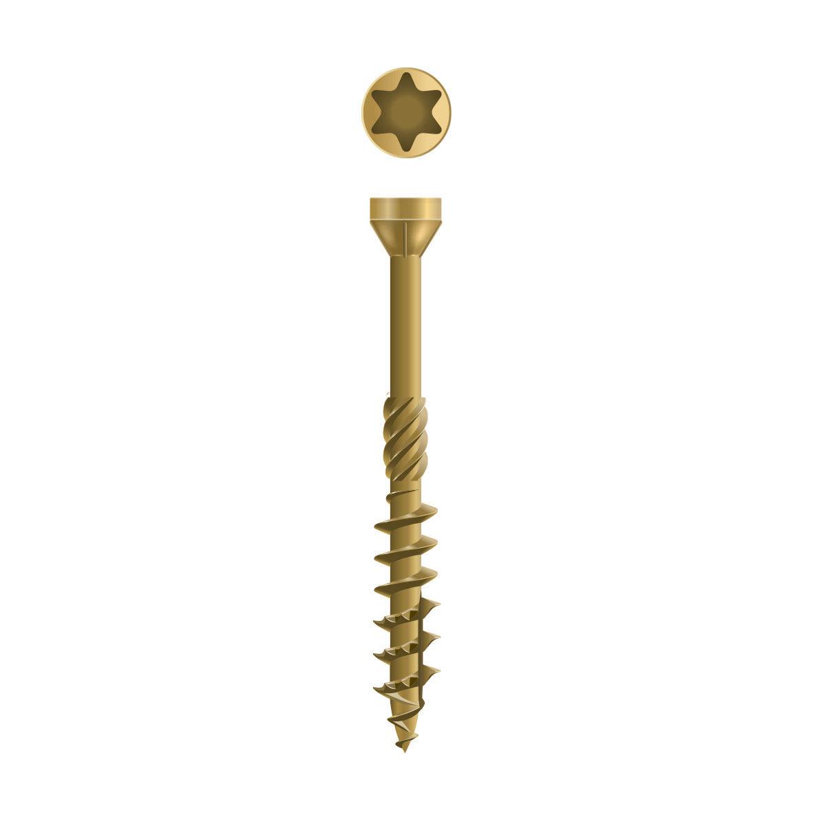 Dynaplus vlonderschroef Xtreme AR-Bronze PK-60° + snijpunt TX-25 5.0x60/30 (200)