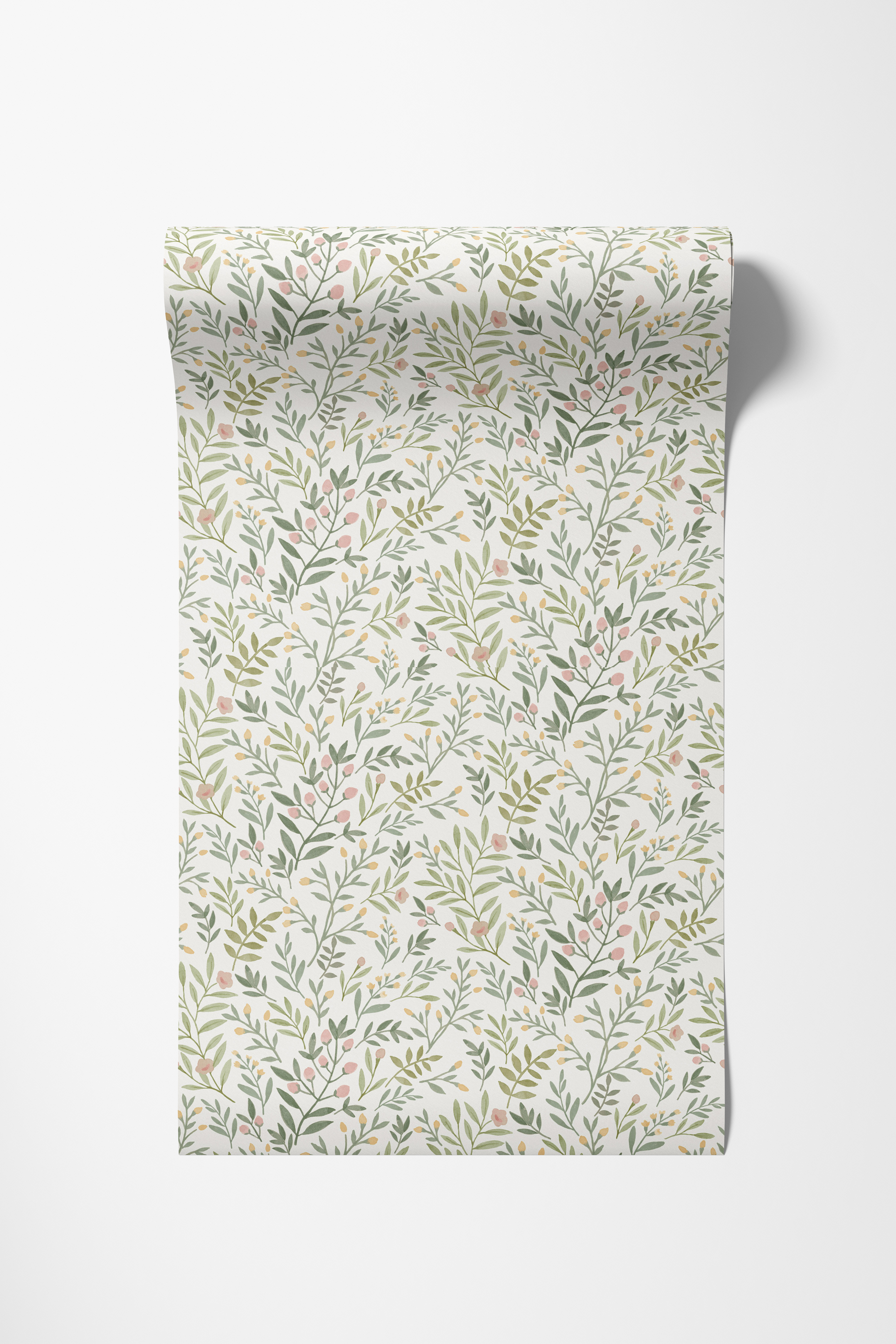 Dutch Wallcoverings Vliesbehang Inia Leafy Trail groen