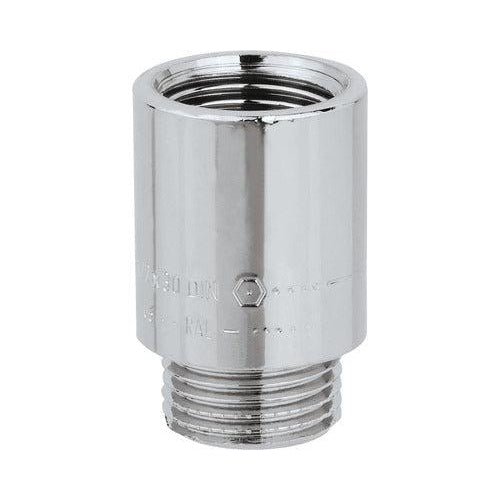 Messing/chroom verlengstuk 1/2x40mm