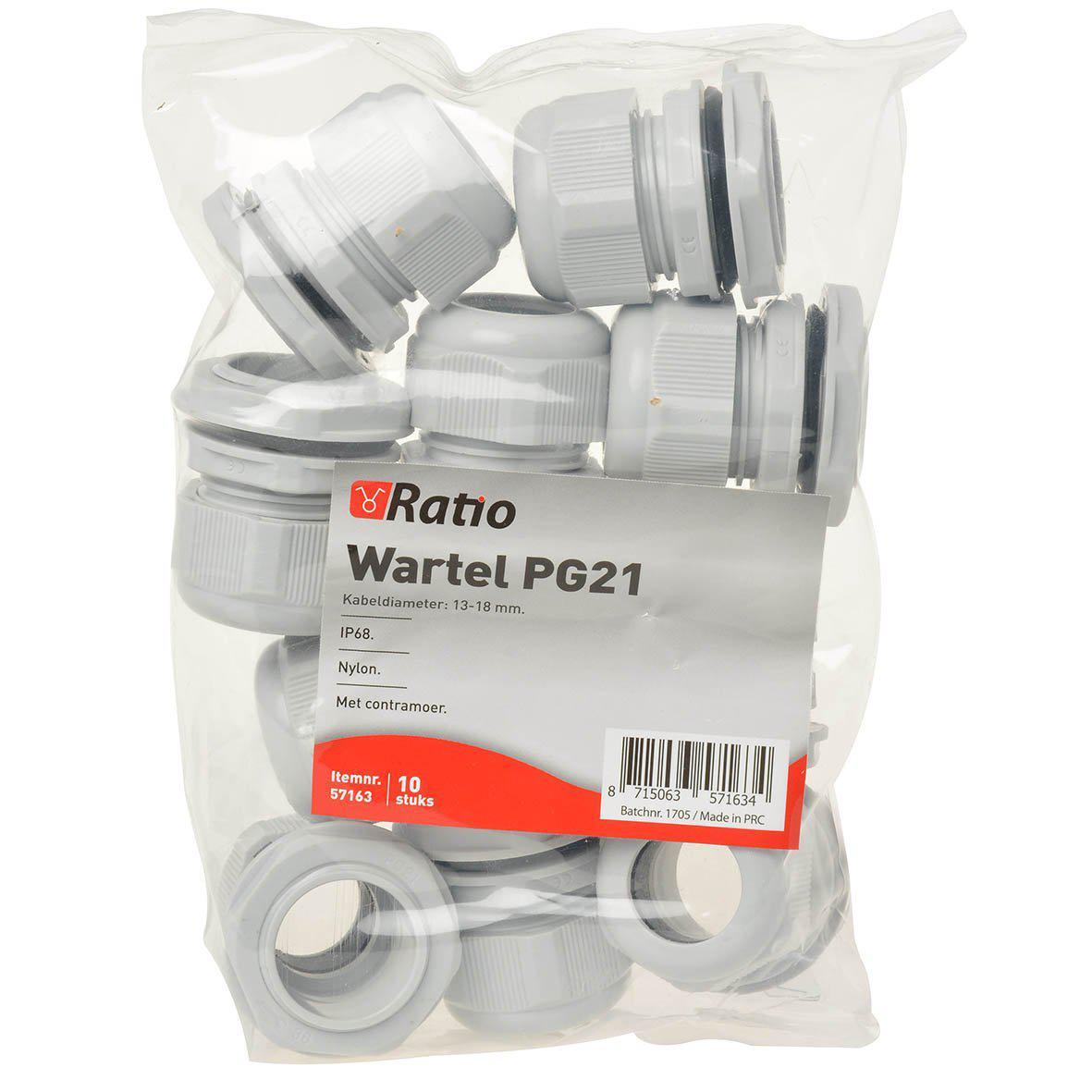 Ratio PG21 wartel + moer