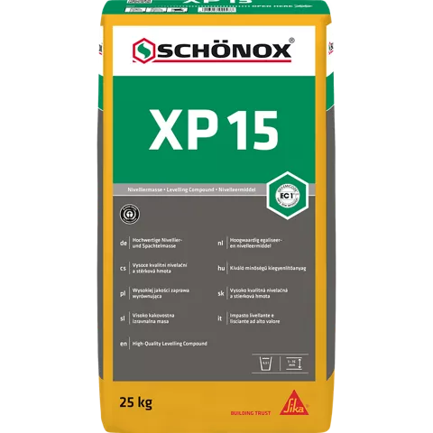 Schonox XP 15 egaliseer- en nivelleermassa 25 kg