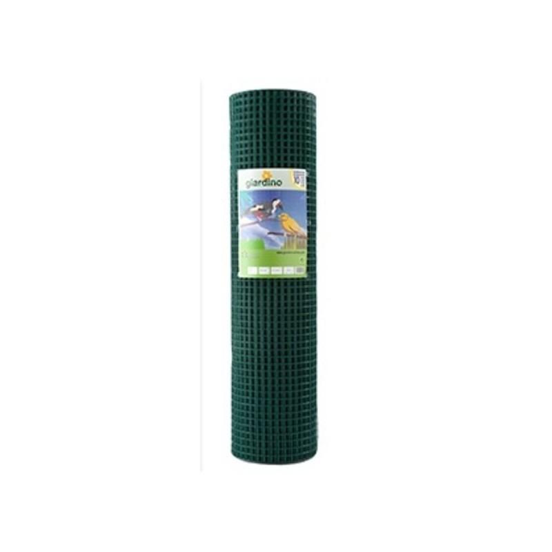 Giardino gelast gaas geplastificeerd 12.7 x 1.1mm x 51cm x 10 meter RAL 6005 groen