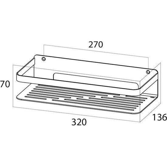 Tiger Caddy douchemand 32cm chroom