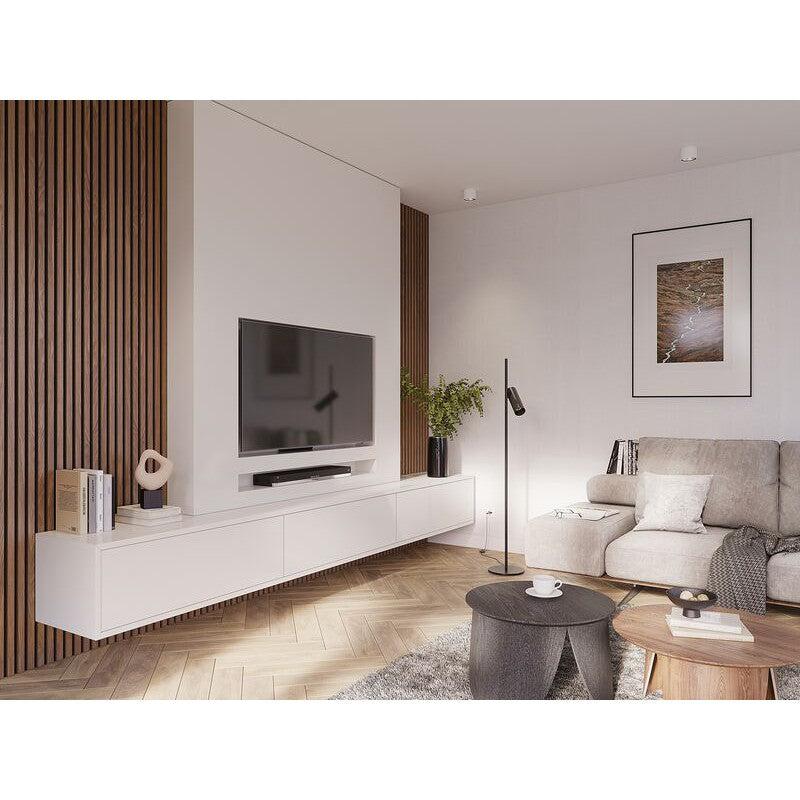 Decowall akoestisch paneel walnoot 260x30cm - 2 stuks