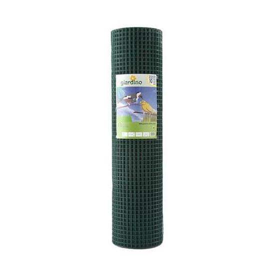 Giardino gelast gaas geplastificeerd 12.7 x 1.1mm x 51cm x 5 meter RAL 6005 groen