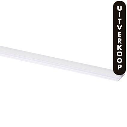 Tussenprofiel kunststof (plaat < 4 mm) 6x27mm wit 260 cm.