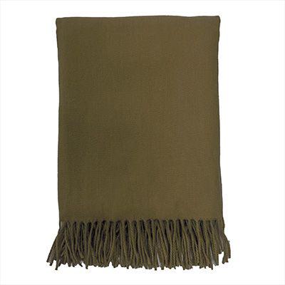 Dutch Decor plaid Jose Military Olive B140 × H180 cm