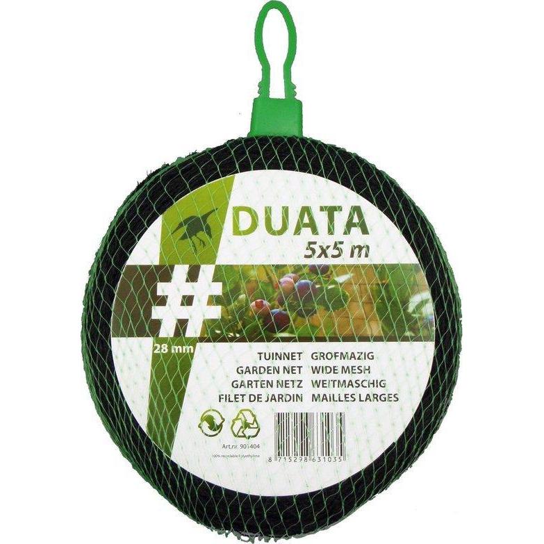 DUATA tuinnet knooploos 5x5 m zwart 28x28mm