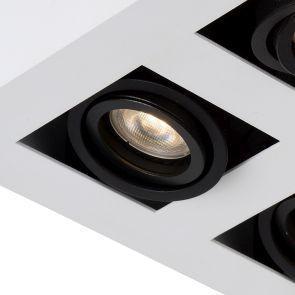 Lucide Xirax plafondspot LED Dim to warm GU10 4x5W wit