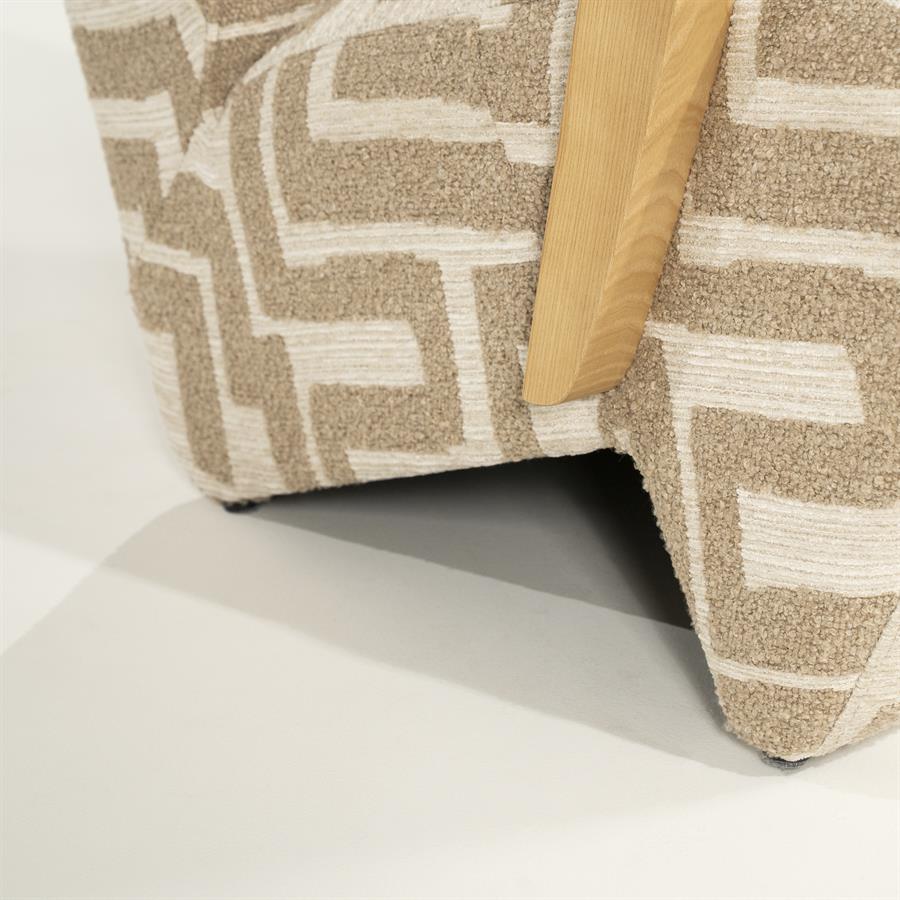 Eleonora fauteuil Olek - taupe Libre