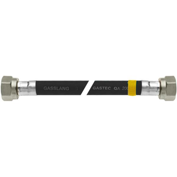 Universele zwarte gasslangset 100 centimeter
