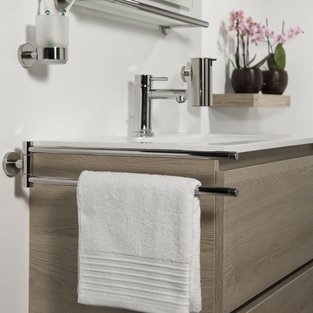 Tiger Boston handdoekrek 2-armig RVS gepolijst