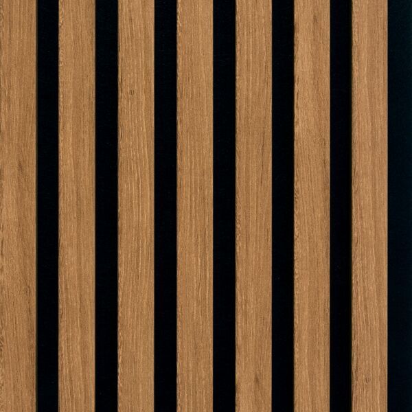 Decowall Acoustic paneel brons eiken 260x30cm – 2 stuks