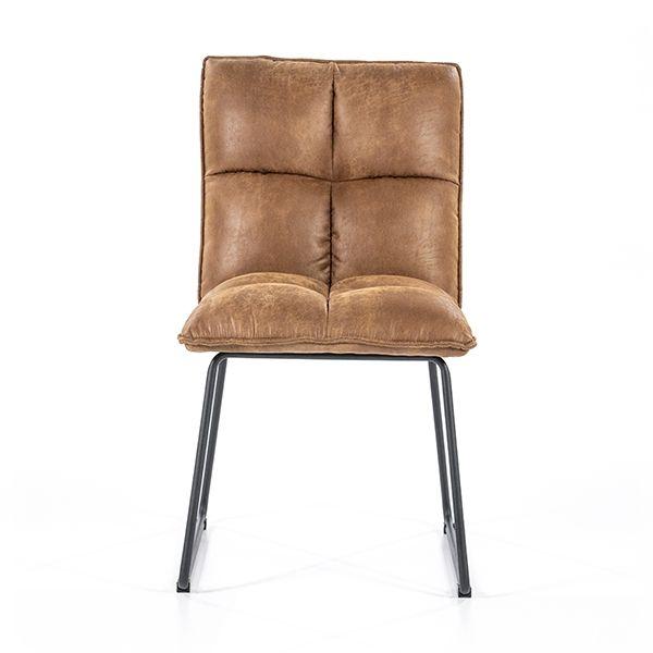 Eleonora stoel Ruby cognac topper