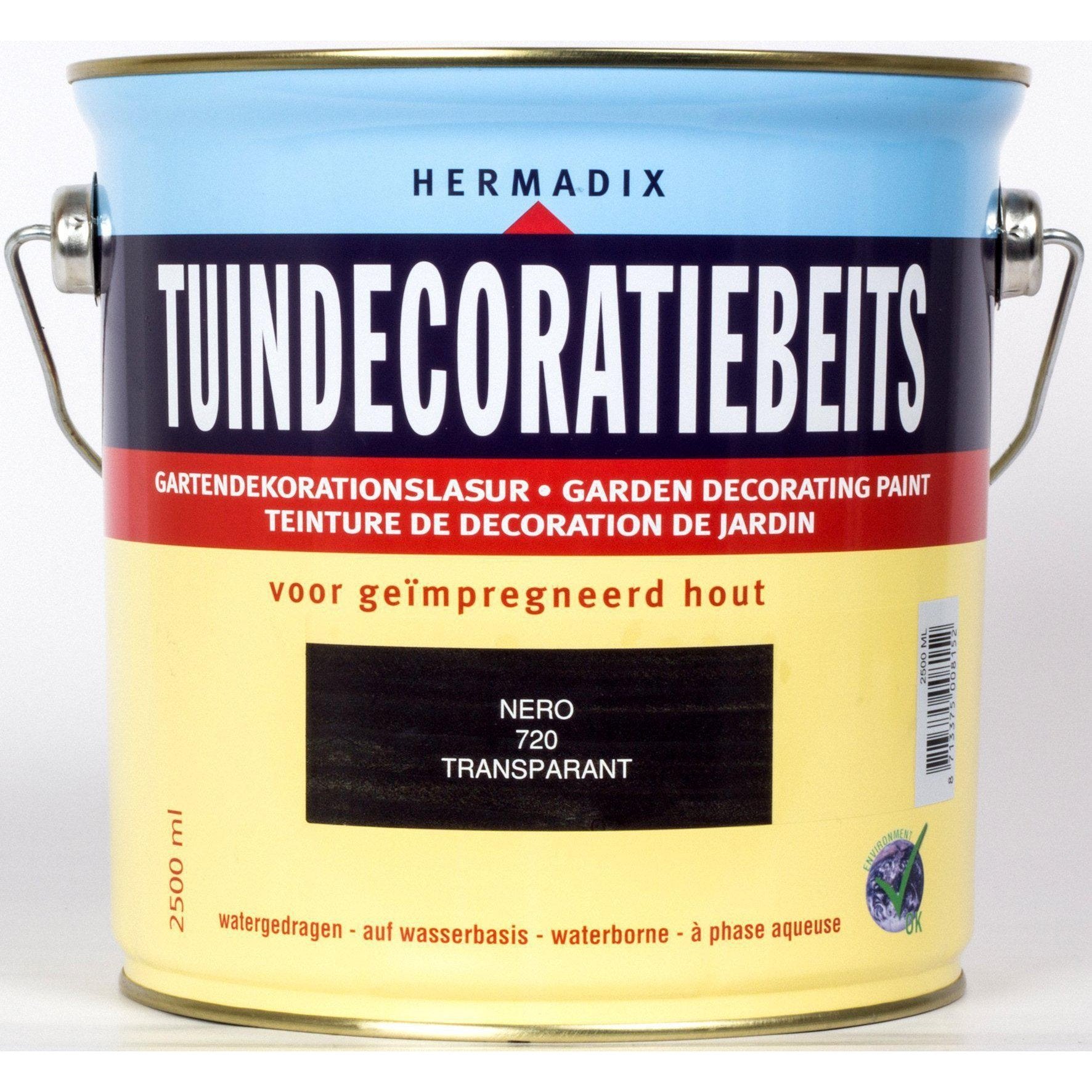 Hermadix tuindecoratiebeits 720 nero 2,5 liter