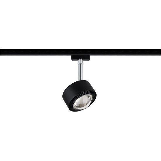 Paulmann URail spot Aldan 1x9W zwart mat/chroom 230V metaal/kunststof 2700K dimbaar