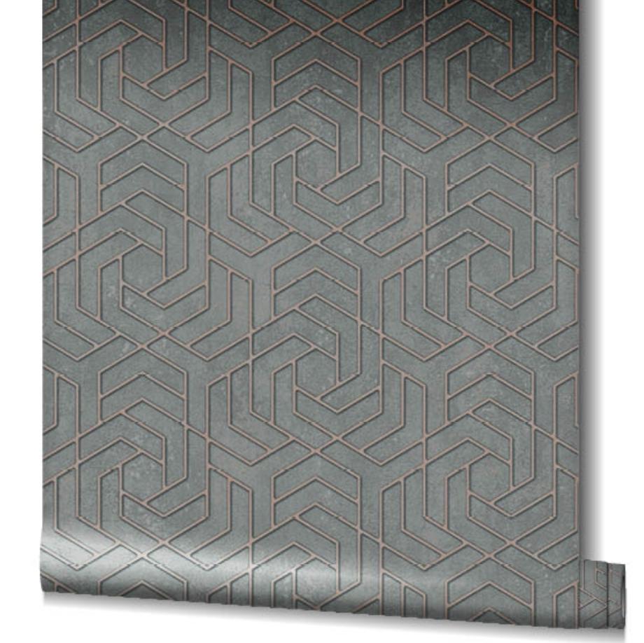 Noordwand Vliesbehang Urban Spaces metallic, grijs, antraciet