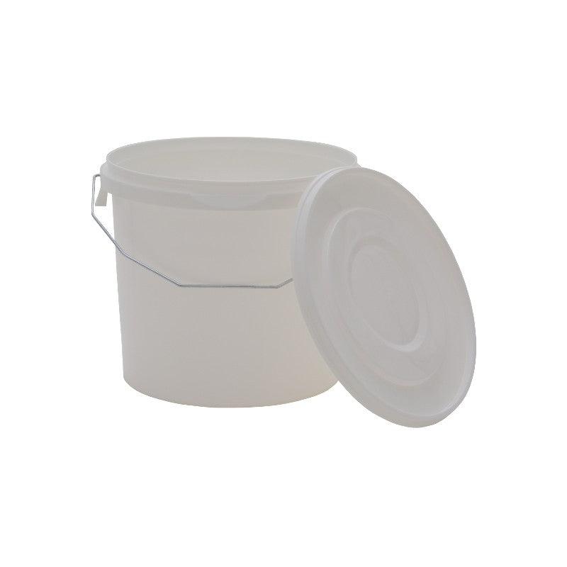 Emmertje kunststof wit 10 ltr.