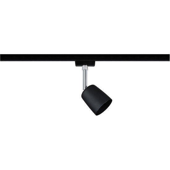 Paulmann URail spot Cover max. 1x10W GU10 zwart mat/chroom 230V metaal/kunststof