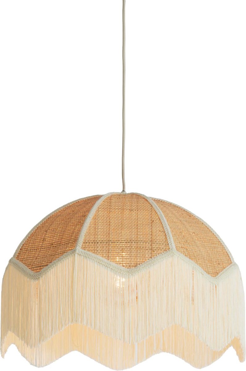 Hanging Lamp ?50X38 Cm Malacia Raffia Natural+Cream