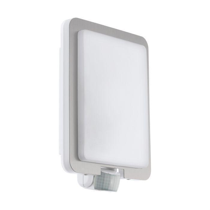 Eglo Mussotto wandlamp buiten met bewegingssensor rvs/wit