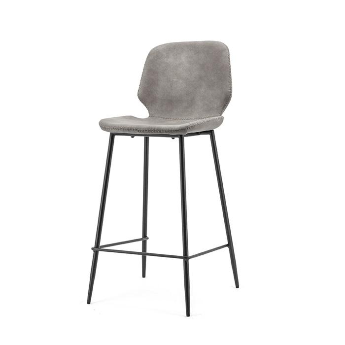 By-Boo barstoel Seashell high grey