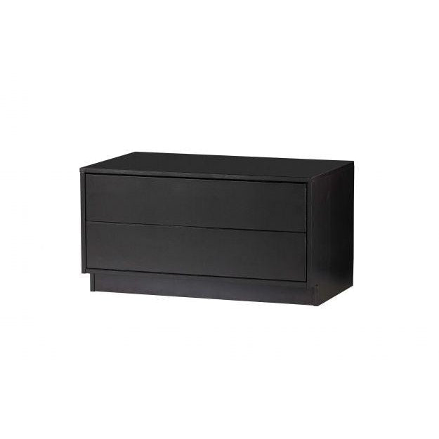 WOOOD Finca tv meubel 75cm grenen zwart [fsc]