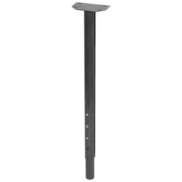 Duraline meubelpoot verstelbaar staal 3,5x64,5-74,5cm antraciet 4pp