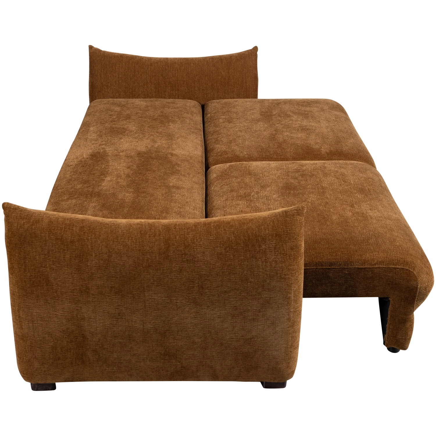 WOOOD Jonne 3-zits slaapbank chenille bruin