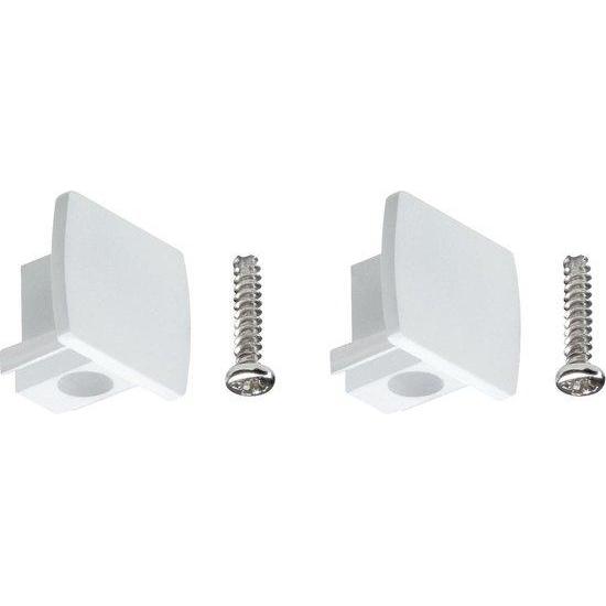 Paulmann URail Universal eindkap pak van 2 wit kunststof