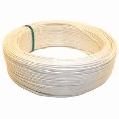 2 x 0.75mm² afgeplat snoer wit