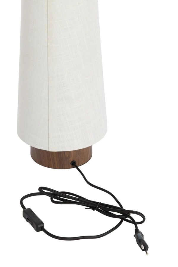 Table Lamp ?19X52,5 Cm Howie Wood Print Dark Brown+Cream