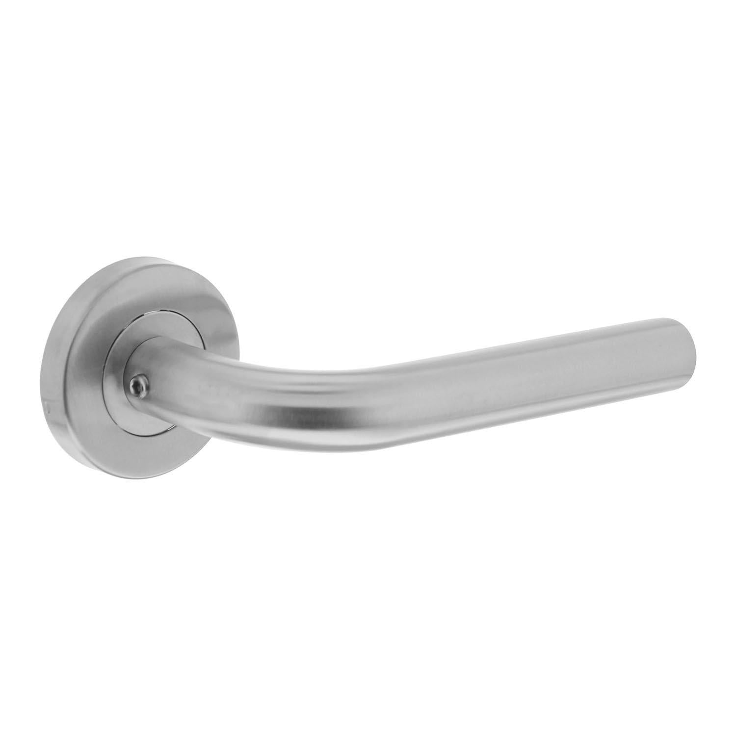 Intersteel deurkruk RVS op rozet