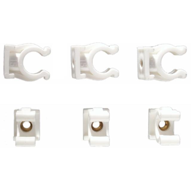 Enkele clip koperbuis 12mm 6 st.