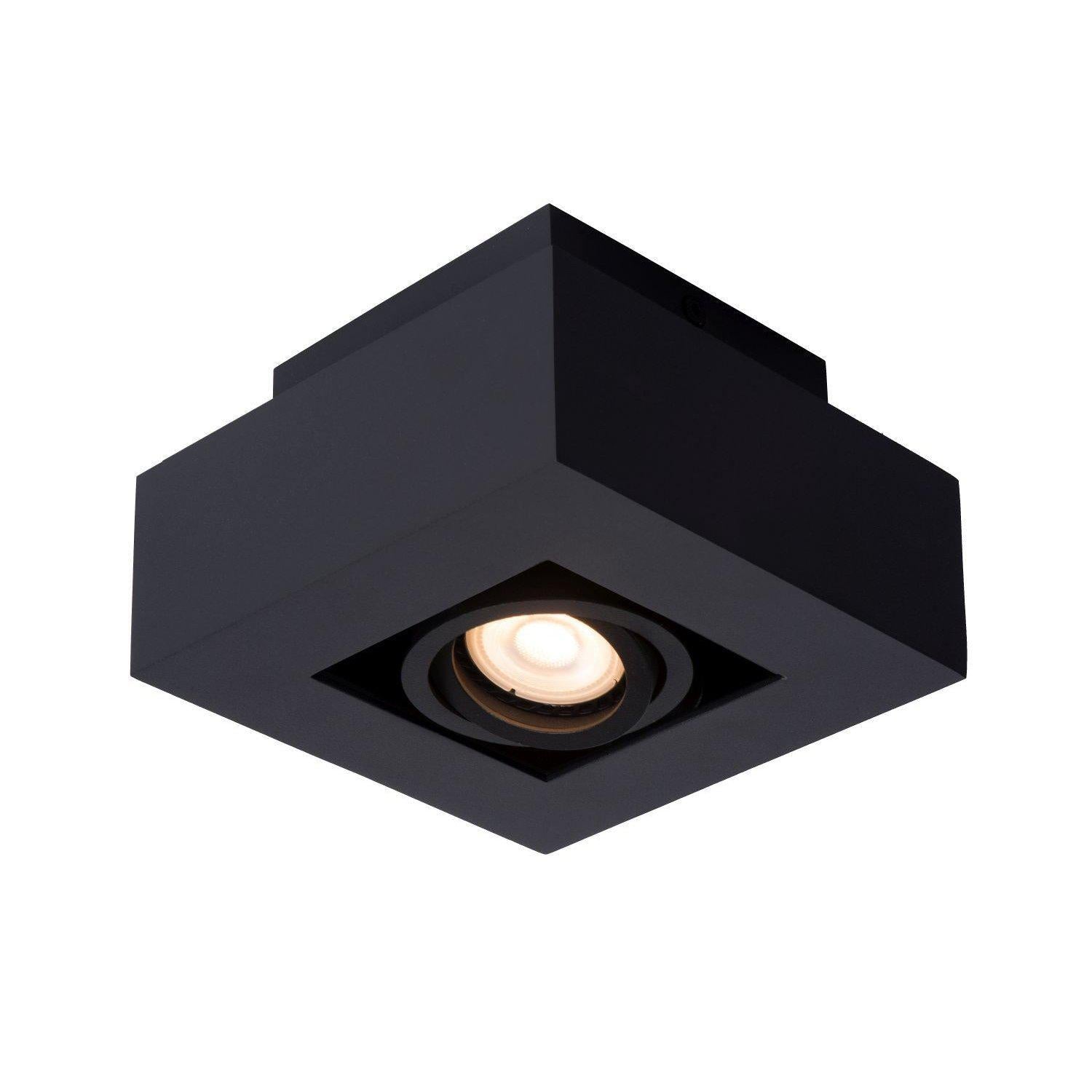 Lucide Xirax plafondspot LED Dim to warm GU10 1x5W zwart