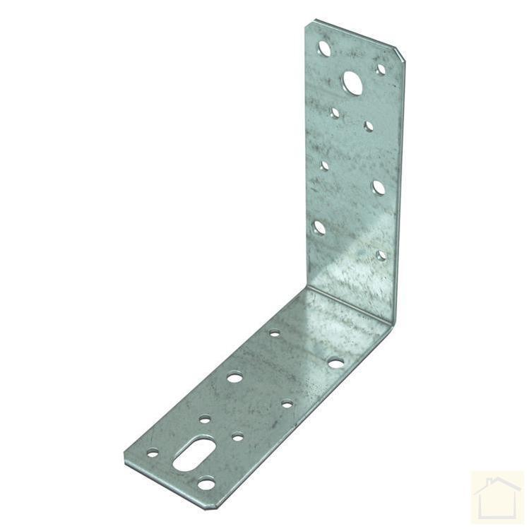 GB hoekanker vlak, senzimir verzinkt 50 x 50 x 60 mm
