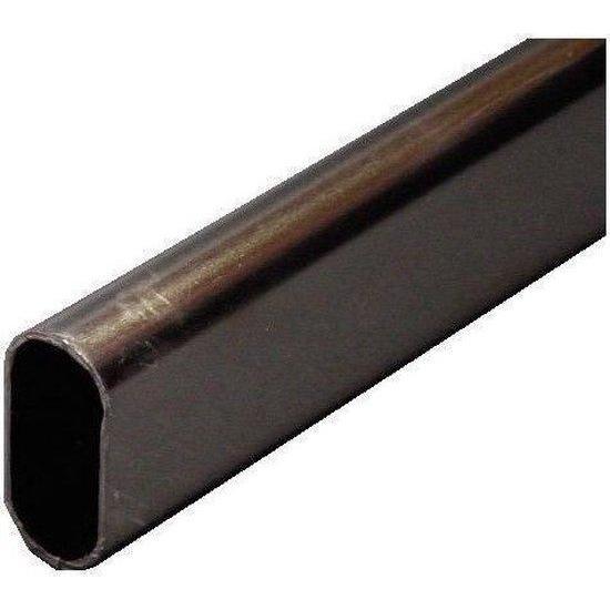 Roede ovaal ijzer vernikkeld 90cm 10pp