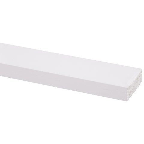 Schaaflat grenen gegrond 16x45mm wit 270cm