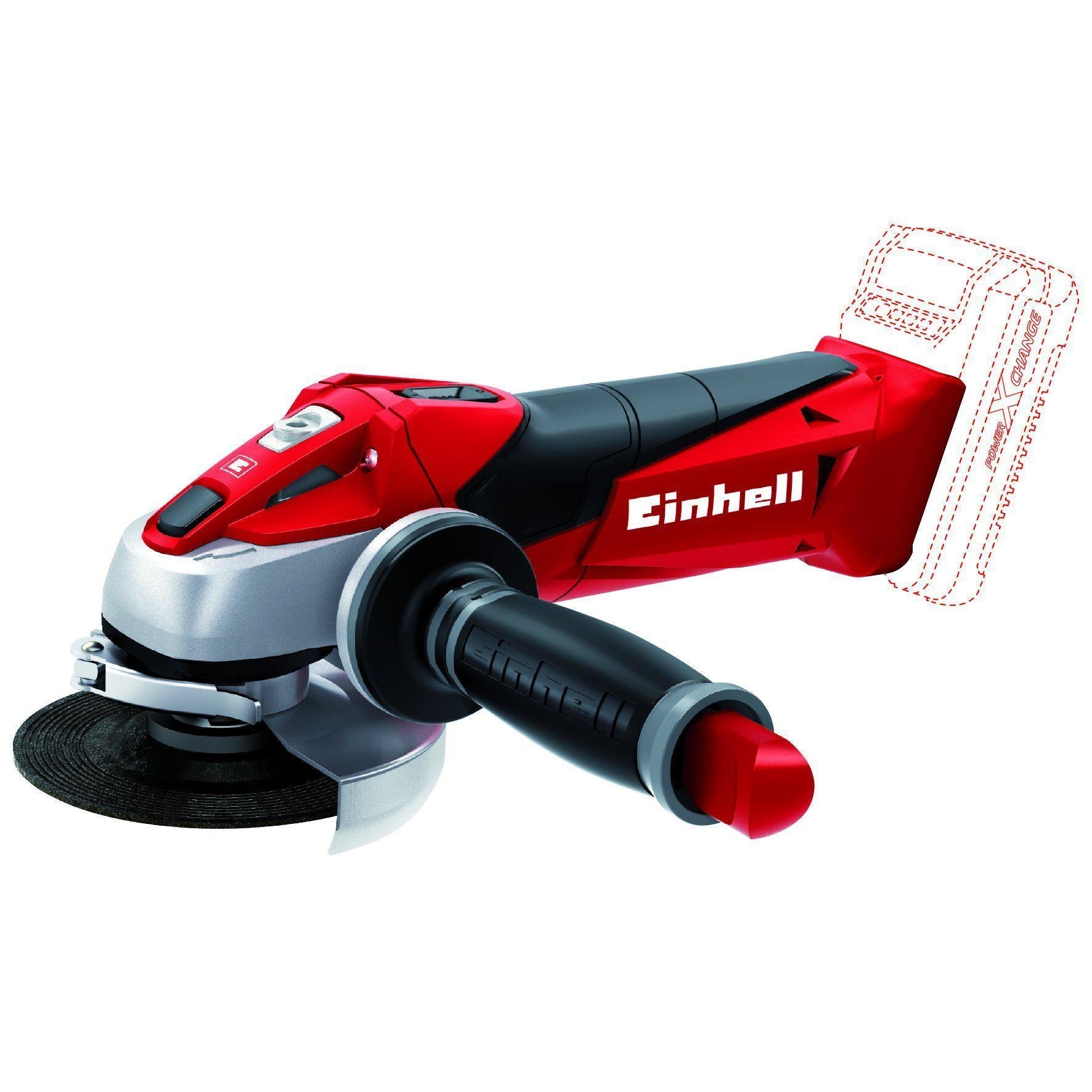 Einhell haakse slijper Power X-Change TE-AG 18/115 Li Solo accu