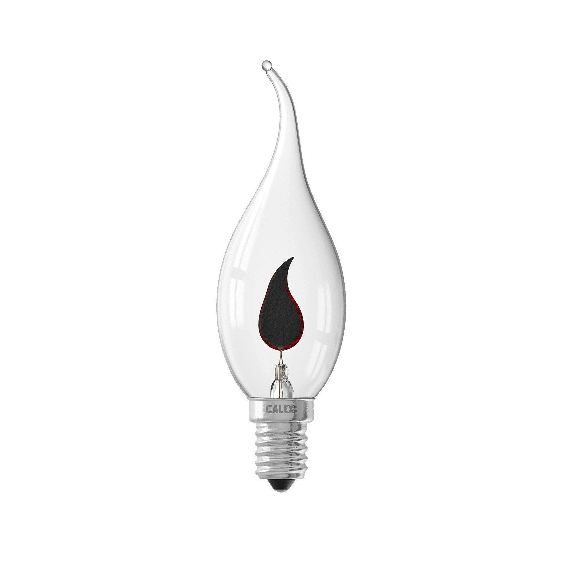 Calex tip kaarslamp 220-240V 3W E14 flicker flame 35x126