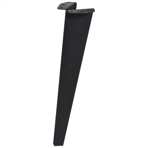 Duraline meubelpoot gevouwen staal 40cm mat zwart 4pp