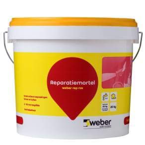 Weber Rep rox reparatiemortel 20 kg.