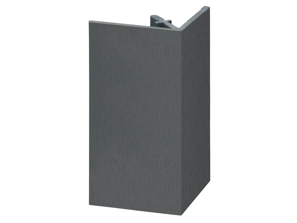 Keralit uitwendig rechthoekprofiel 46x46mm antraciet 4 meter