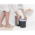 Brabantia NewIcon pedaalemmer 5 ltr. Matt Steel Fingerprint Proof