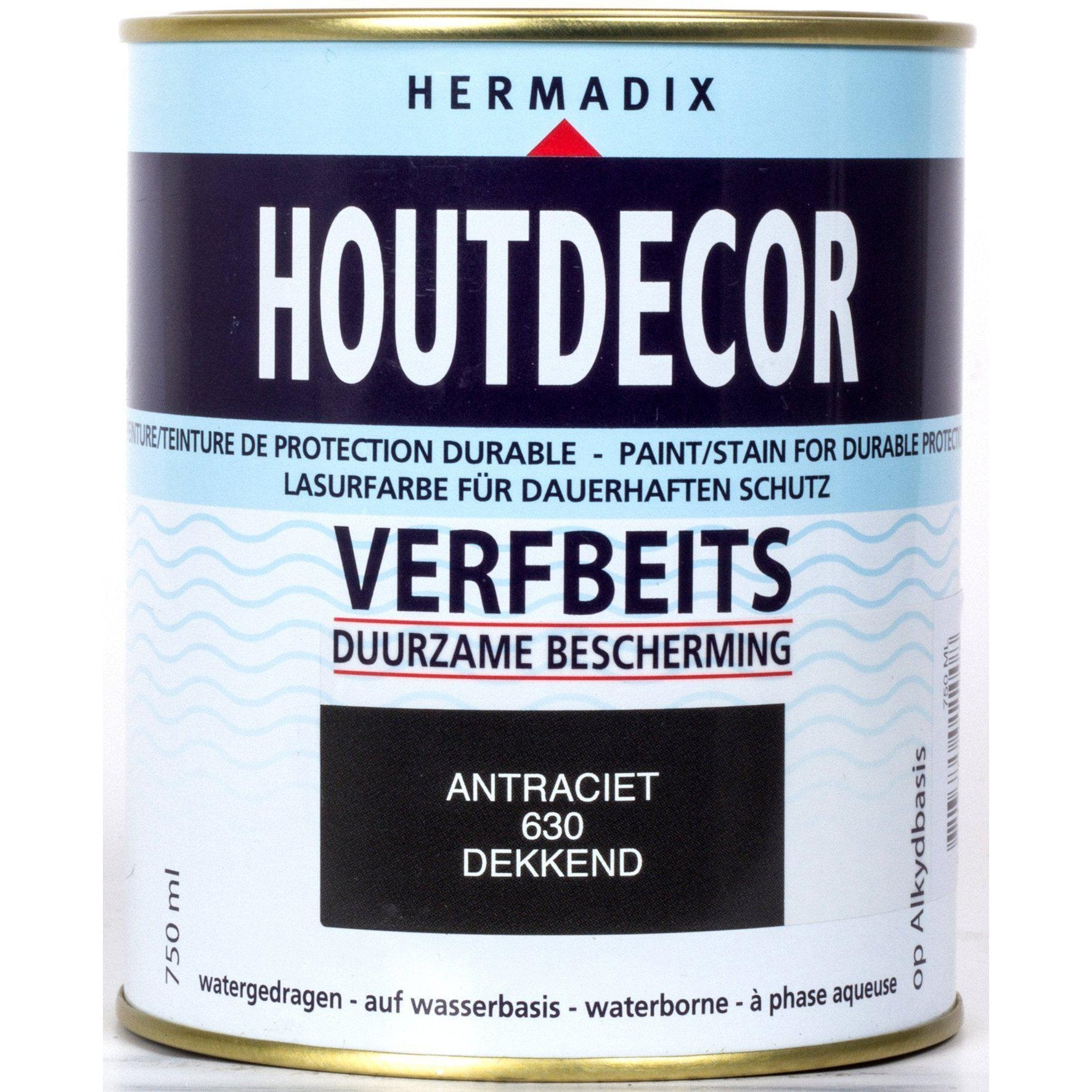 Hermadix houtdecor 630 antraciet 750 ml