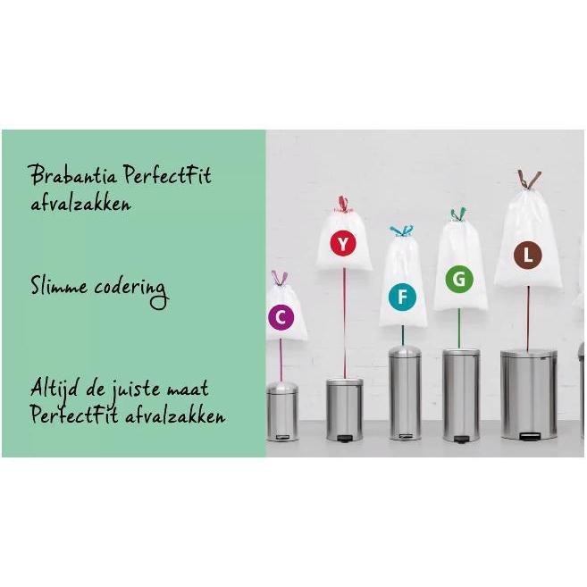 Brabantia NewIcon pedaalemmer 3 ltr Platinum