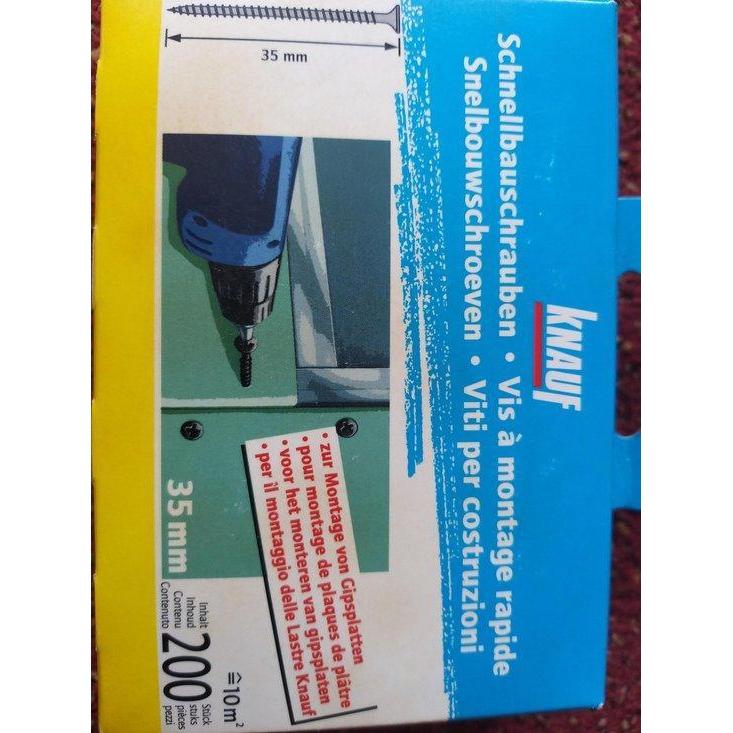 Knauf Snelbouwschroef 35 mm. 200 stuks