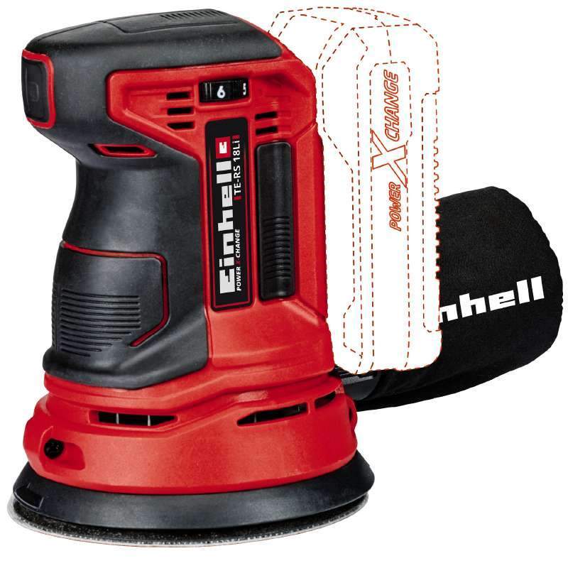 Einhell excentrische schuurmachine Power X-Change TE-RS 18 Li Solo accu