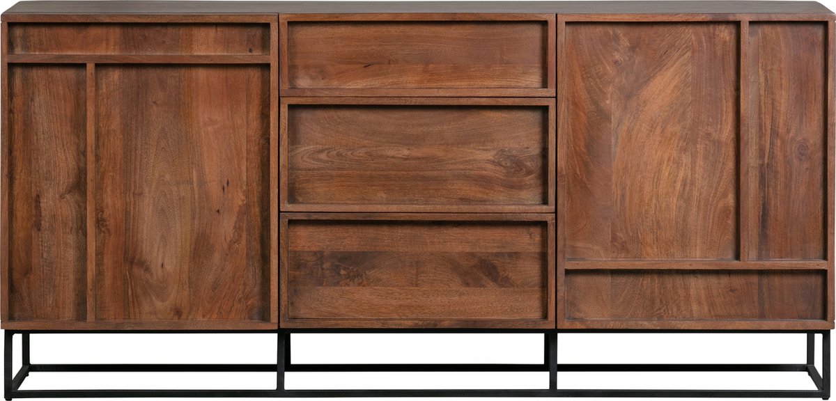 WOOOD Forrest 2-deurs dressoir met lades mango hout naturel