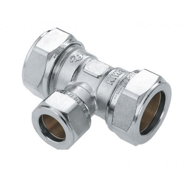 Bonfix Messing T-stuk 22x15x22mm Vertind